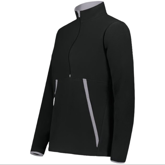 NWT Augusta Sportswear Black 1/2-Zip Chill Fleece Pullover, Women’s Size XL - Picture 1 of 6